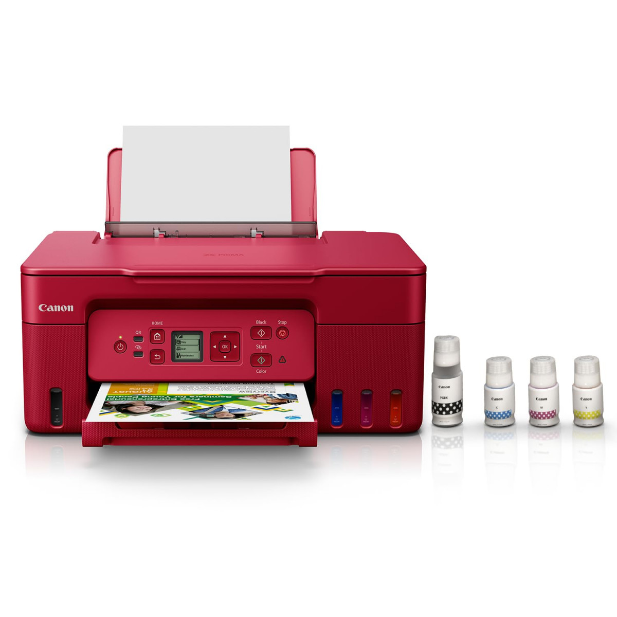 Canon PIXMA MegaTank G3770 Red All-in-one Print Scan Copy