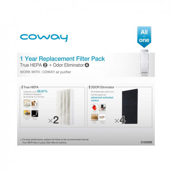 Coway AP-1216-FP Replacement Filter Pack for Ap-1216L