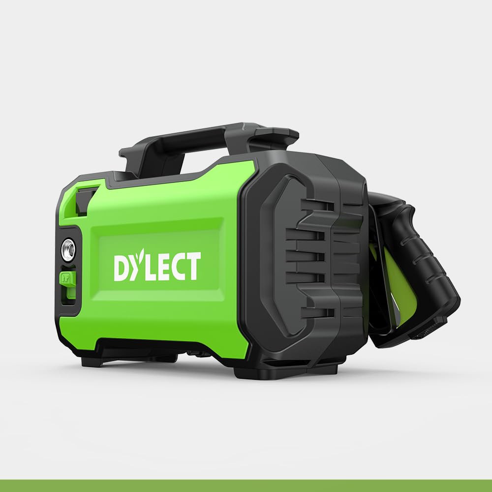 DYLECT Ultra Clean High Pressure Car Washer Pump 1400 Watts Motor 120 Bars Pressure 65LMin Flow Rate 5m Outlet Hose Portable for Bike and Home Cleaning Includes 11 Accessories