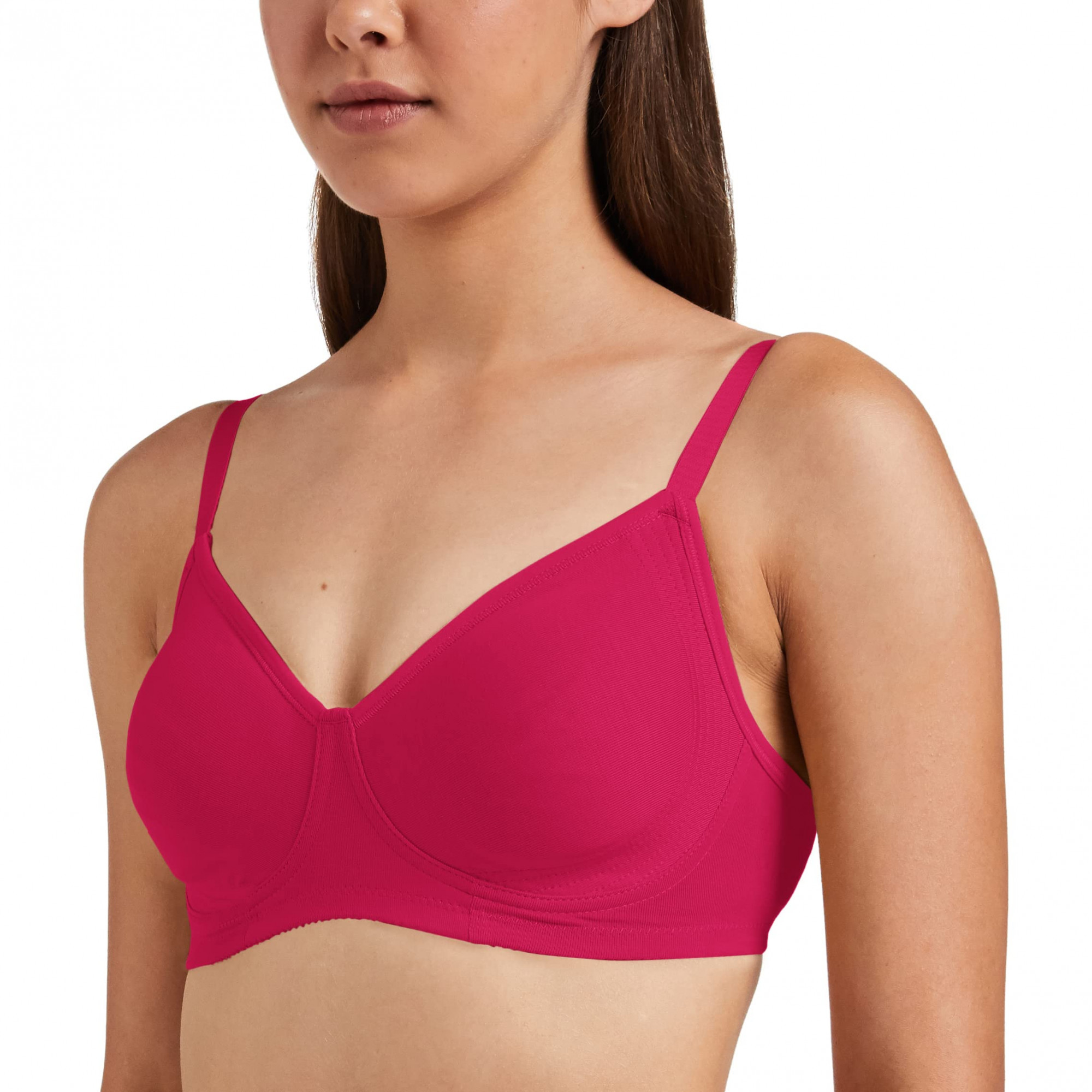 Enamor Everyday Side Support Shaper Stretch Cotton Bra For Women - High  Coverage, Non-Padded, Wirefree, A042