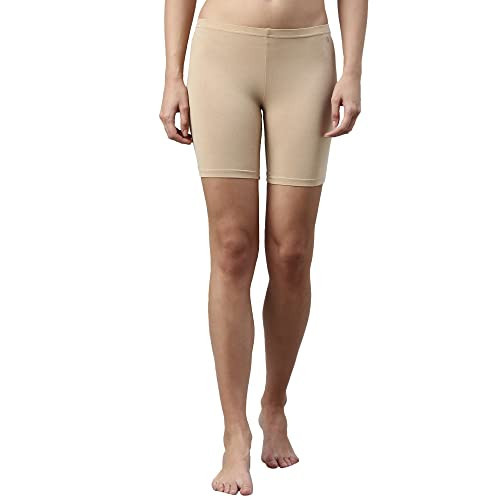 Enamor Women's Shorts (Beige, L),Size-XL