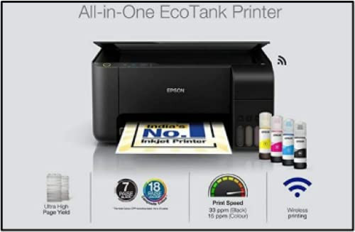 Epson EcoTank L3252 Wi-Fi All-in-One Ink Tank Printer Black