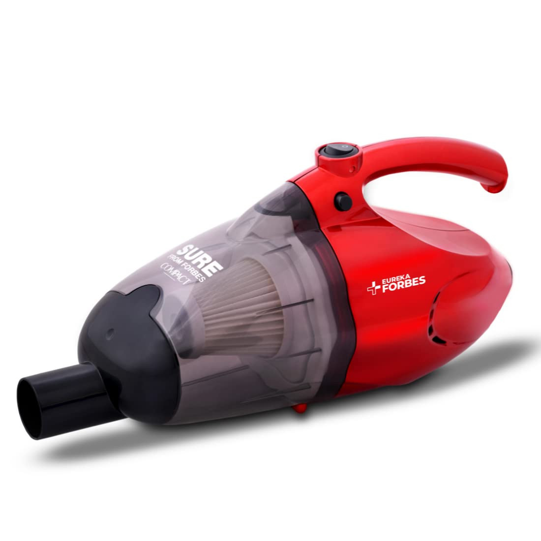 Eureka Forbes Compact 700 Watts Powerful Suction  Blower Vacuum Cleaner with Washable HEPA Filter  6 AccessoriesCompact1 Year WarrantyLight Weight  Easy to use Red  Black