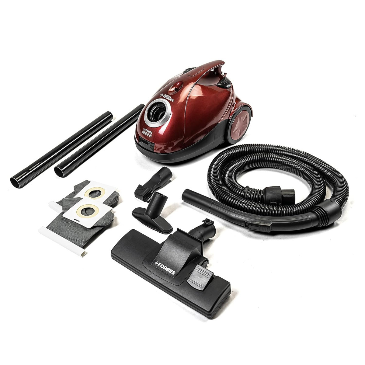 Eureka Forbes Quick Clean DX Vacuum Cleaner with 1200 Watts Powerful Suction Control 3 Free Reusable dust Bag worth Rs 500 comes with multiple accessories dust bag full indicator Red standerd