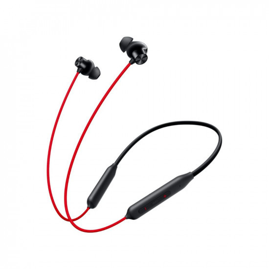 FDM OnePlus Bullets Z2 Bluetooth Wireless in Ear Earphones with Mic Bombastic Bass 10 Mins Charge - 20 Hrs Music 30 Hrs Battery Life Acoustic Red