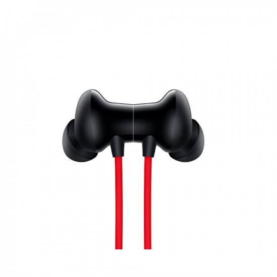 FDM OnePlus Bullets Z2 Bluetooth Wireless in Ear Earphones with Mic Bombastic Bass 10 Mins Charge - 20 Hrs Music 30 Hrs Battery Life Acoustic Red