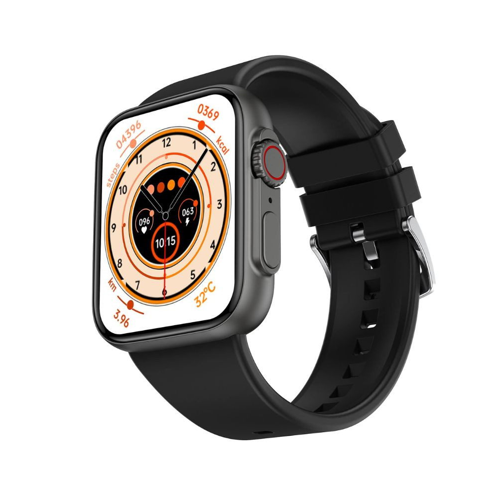 Fire-Boltt Gladiator 196 Biggest Display Smart Watch with Bluetooth Calling Voice Assistant 123 Sports Modes 8 Unique UI Interactions SpO2 247 Heart Rate Tracking Black