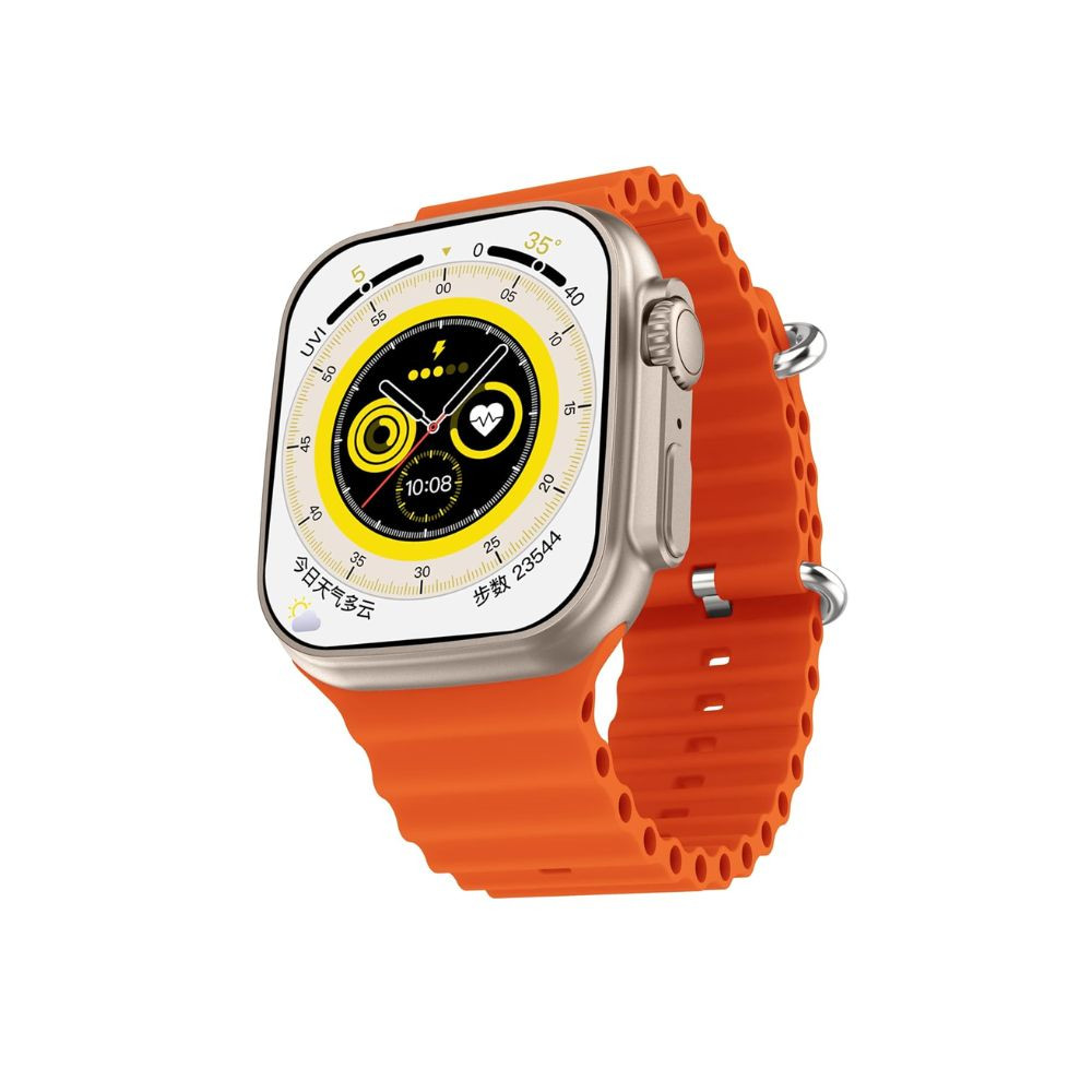 Fire-Boltt Gladiator 196 Biggest Display Smart Watch with Bluetooth Calling Voice Assistant 123 Sports Modes 8 Unique UI Interactions SpO2 247 Heart Rate Tracking Orange