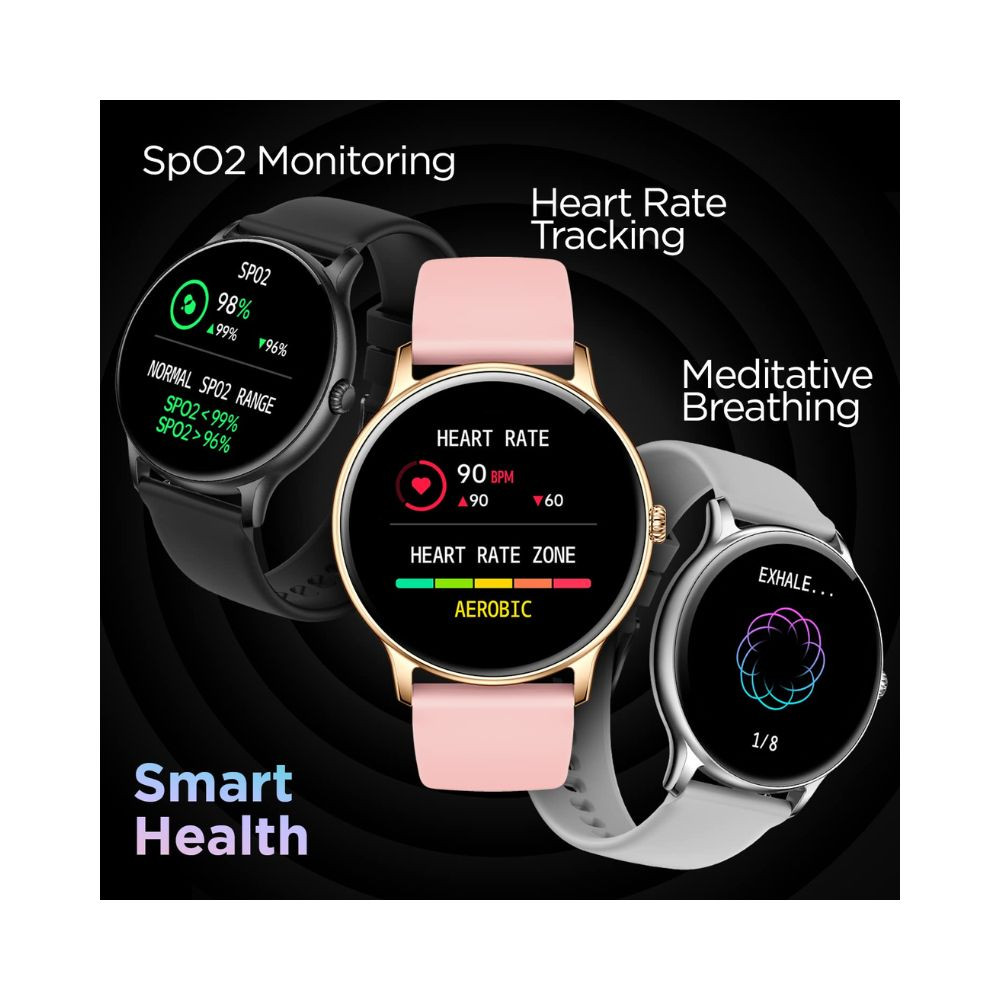 Fire-Boltt Phoenix Smart Watch with Bluetooth Calling 13120 Sports Modes 240  240 PX High Res with SpO2 Heart Rate Monitoring  IP67 Rating Silver Grey