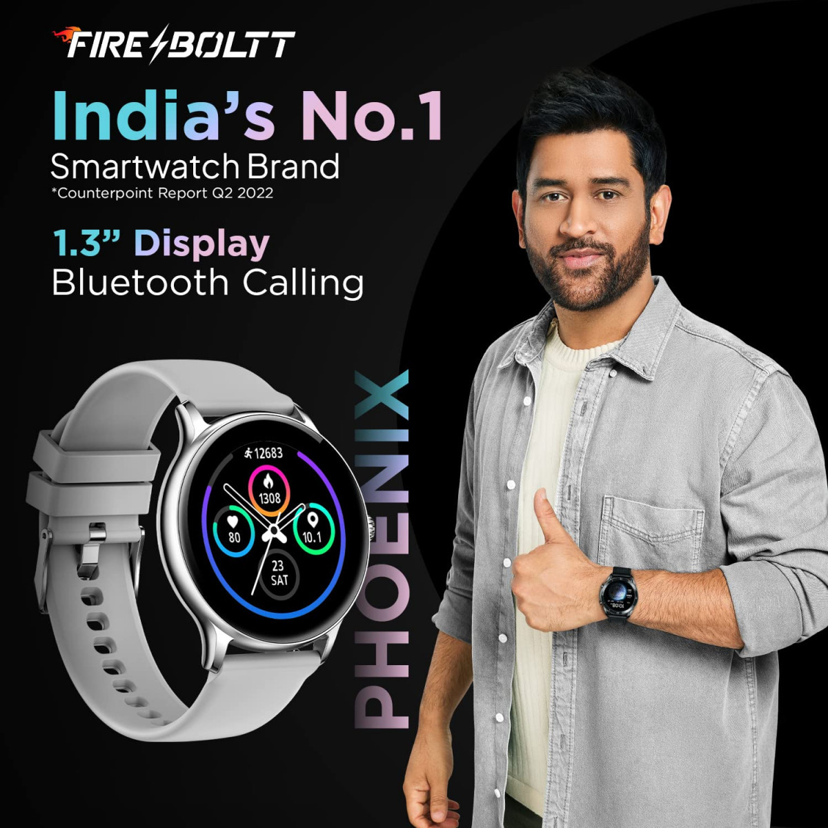 Fire-Boltt Phoenix Smart Watch with Bluetooth Calling 13120 Sports Modes 240  240 PX High Res with SpO2