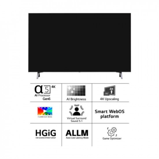 Ganesham LG UR7500 126 cm 50 inch Ultra HD 4K LED Smart WebOS TV 2023 Edition with a5 AI Processor 4K Gen6 and 60Hz Refresh Rate 50UR7500PSC