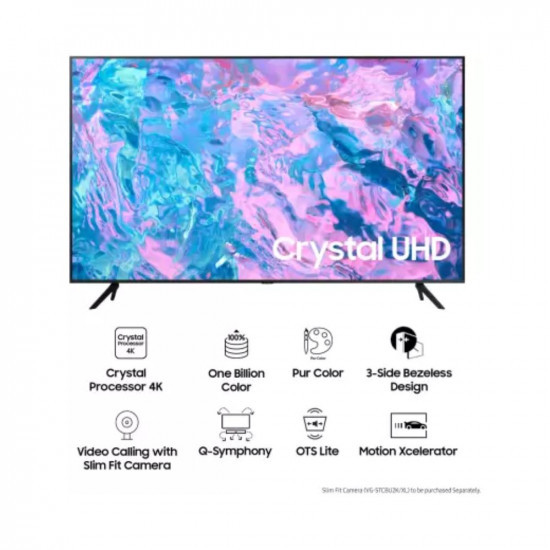 Ganesham SAMSUNG Crystal 4K iSmart Series 163 cm 65 inch Ultra HD 4K LED Smart Tizen TV 2023 Edition UA65CUE60AKLXL