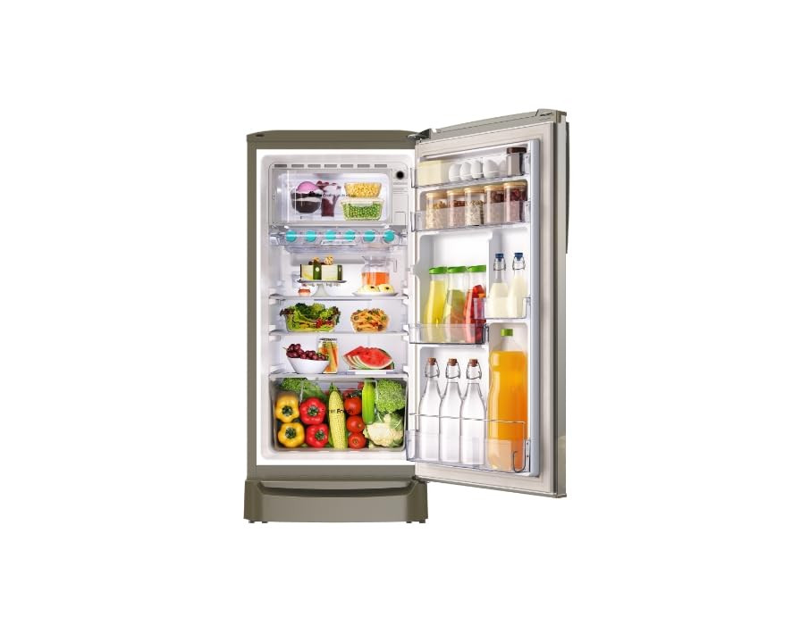 Godrej 180 L 2 Star Direct Cool Turbo Cooling Technology With Upto 24 Days farm Freshness Single Door Refrigerator RD ERIOPLS 205B THF ST GL Steel Glow