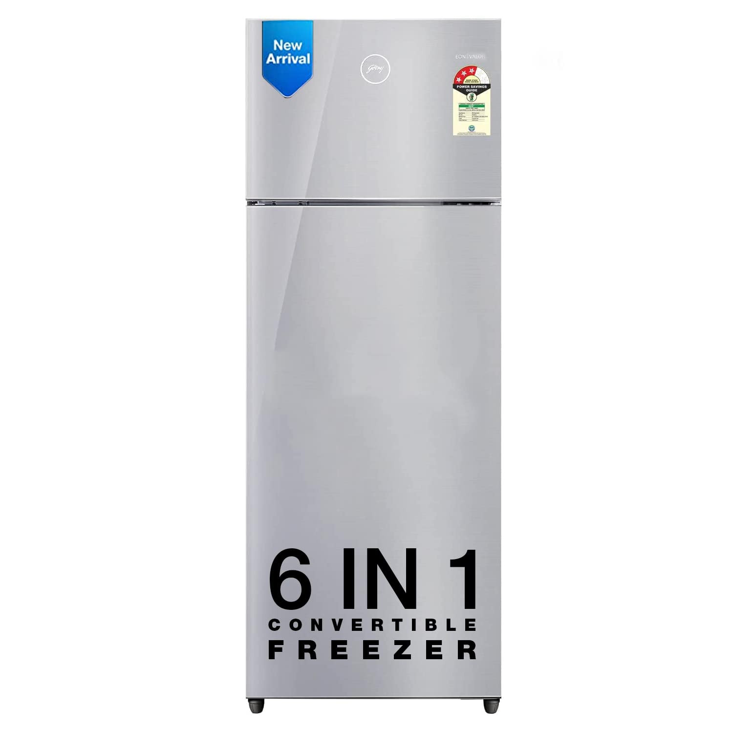 Godrej 223 L 3 Star Convertible Freezer 6-In-1 Nano Shield Technology Inverter Frost Free Double Door Refrigerator2023 Model RT EONVALOR 260C RCIF ST RH Steel Rush