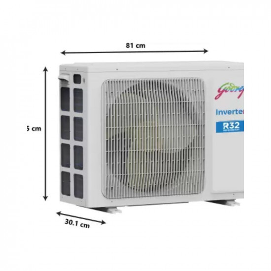 Godrej 5-In-1 Convertible Cooling 2023 Model 2 Ton 5 Star Split Inverter with 4-way Air Swing AC AC - White EI 24LINV5R32-WWR Copper CondenserArshi