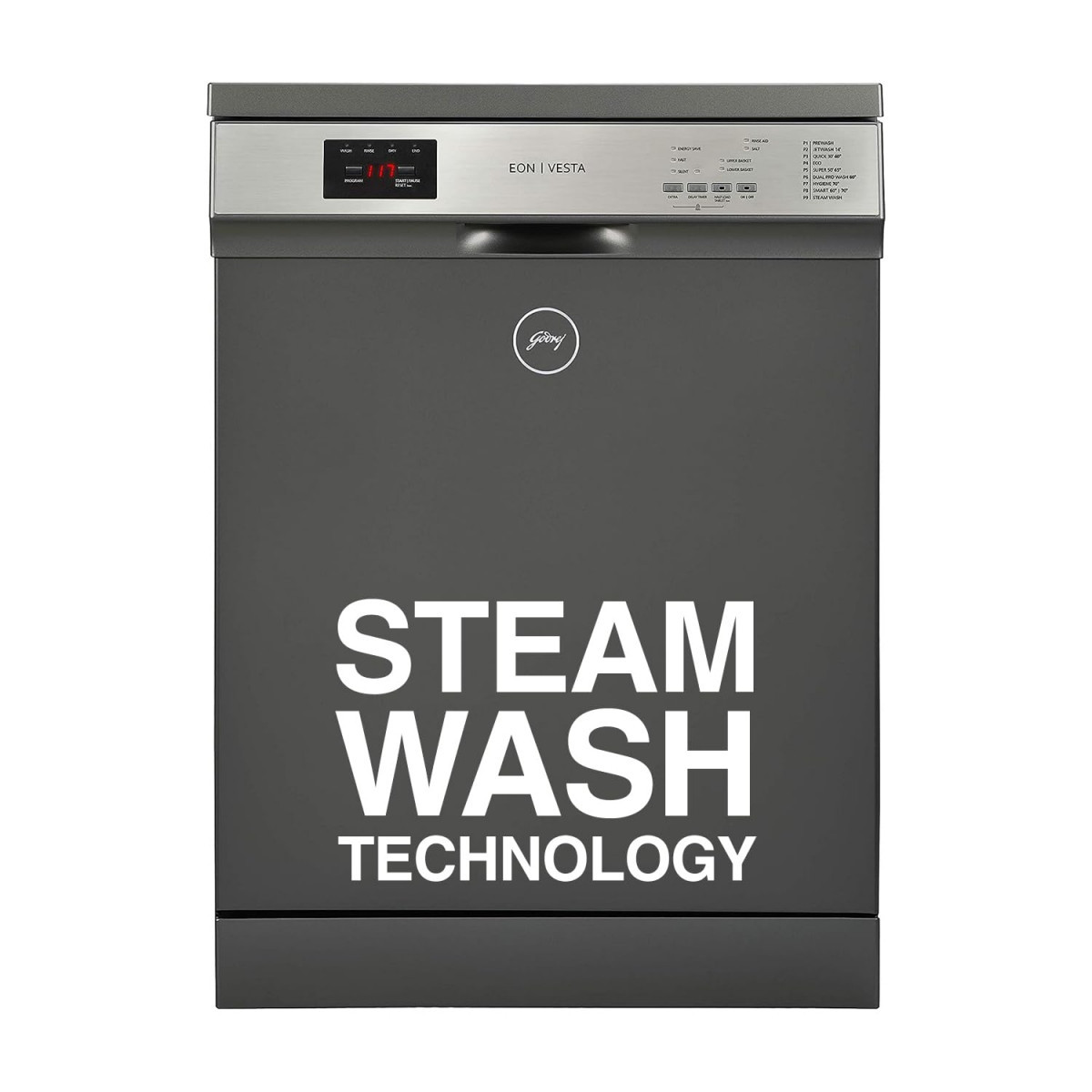 Godrej Eon Dishwasher  Steam Wash Technology 13 place setting  Perfect for Indian Kitchen
