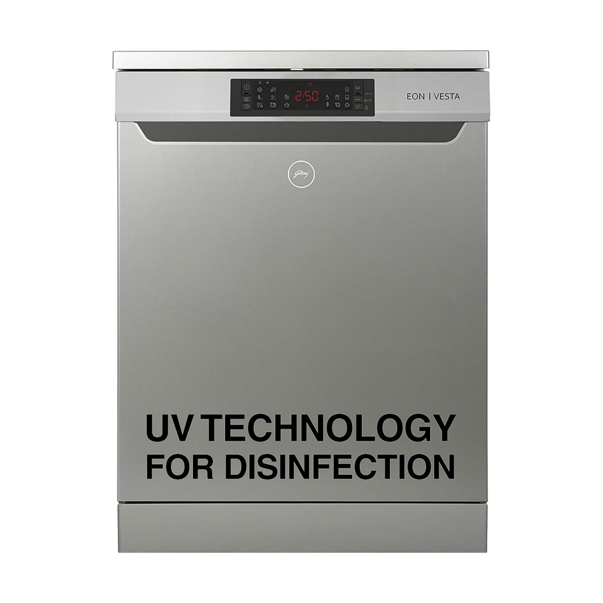 Godrej Eon Dishwasher 12 place settingAnti-Germ CrystaLight powered by UV Technology