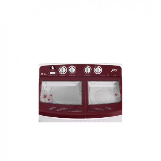 Godrej WSEDGE 85 TB3 M WNRD 85 Kg Top Load Semi-Automatic Washing Machine RedArshi