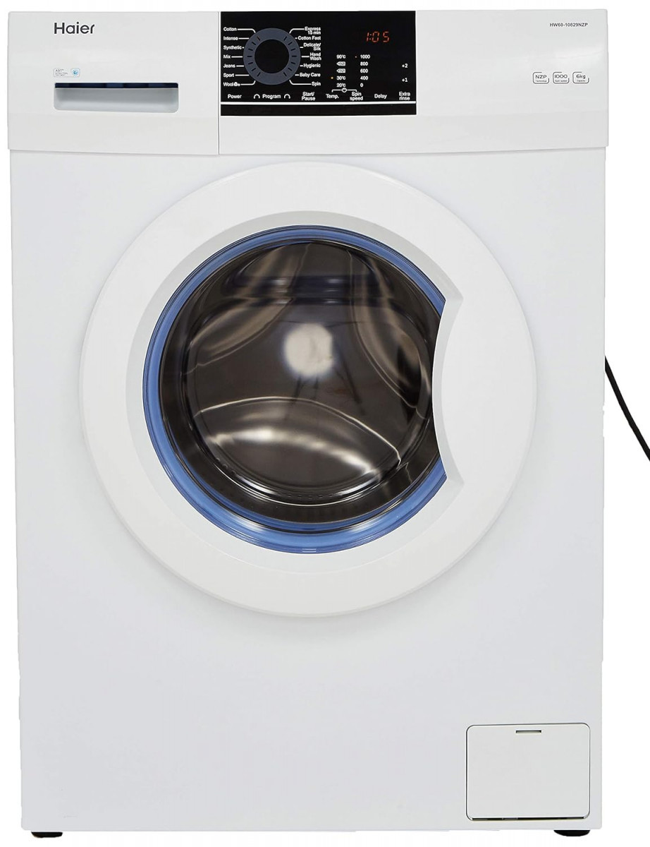 Haier 6 kg Fully-Automatic Front Loading Washing Machine HW60-10829NZP White