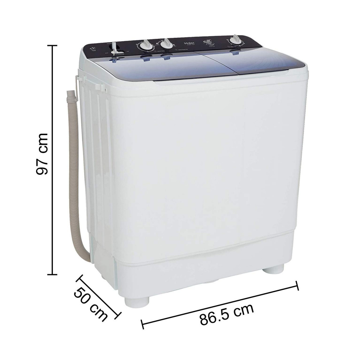 Haier 9 Kg Semi-Automatic Top Loading Washing Machine HTW90-1159 Blue
