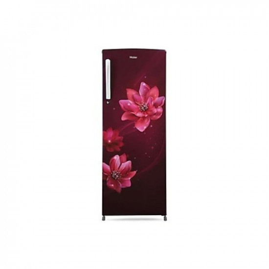 Haier Single Door 185 Litres 2 Star Refrigerator Red Peony HRD-2052CRP-P