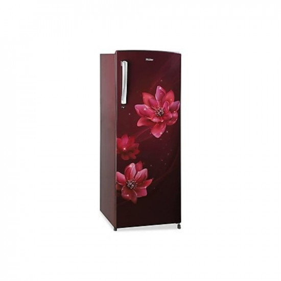 Haier Single Door 185 Litres 2 Star Refrigerator Red Peony HRD-2052CRP-P