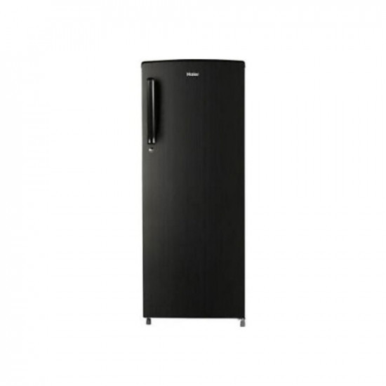 Haier Single Door 242 Litres 3 Star Refrigerator Black Brushline HED-24TKS