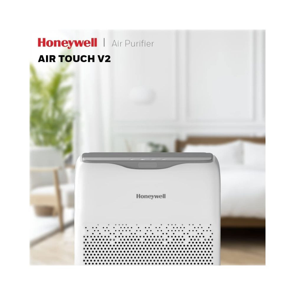 Honeywell Air Purifier for Home 4 Stage Filtration Covers 388 sqft High Efficiency Pre-Filter H13 HEPA Filter Activated Carbon Filter Removes 9999 Pollutants  Micro Allergens - Air touch V2