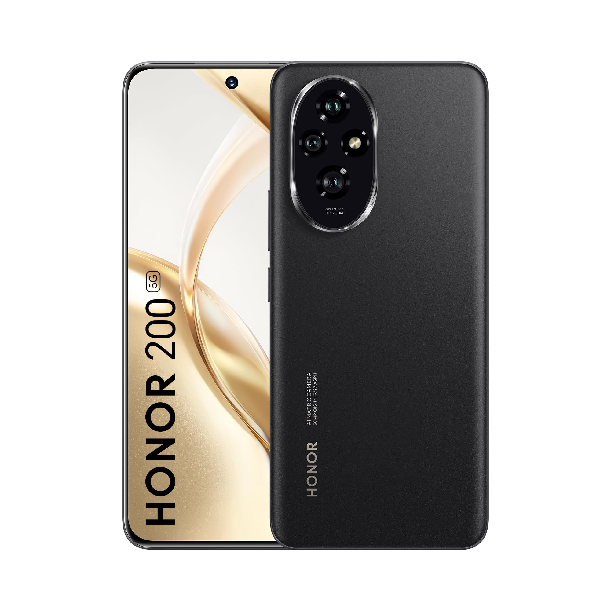 HONOR 200 5G Black 8GB  256GB  67-inch AMOLED Quad-Curved Display  Dual OIS 50MP  50MP  12MP Camera  50MP Selfie Camera  AI-Powered MagicOS 80  Without Charger