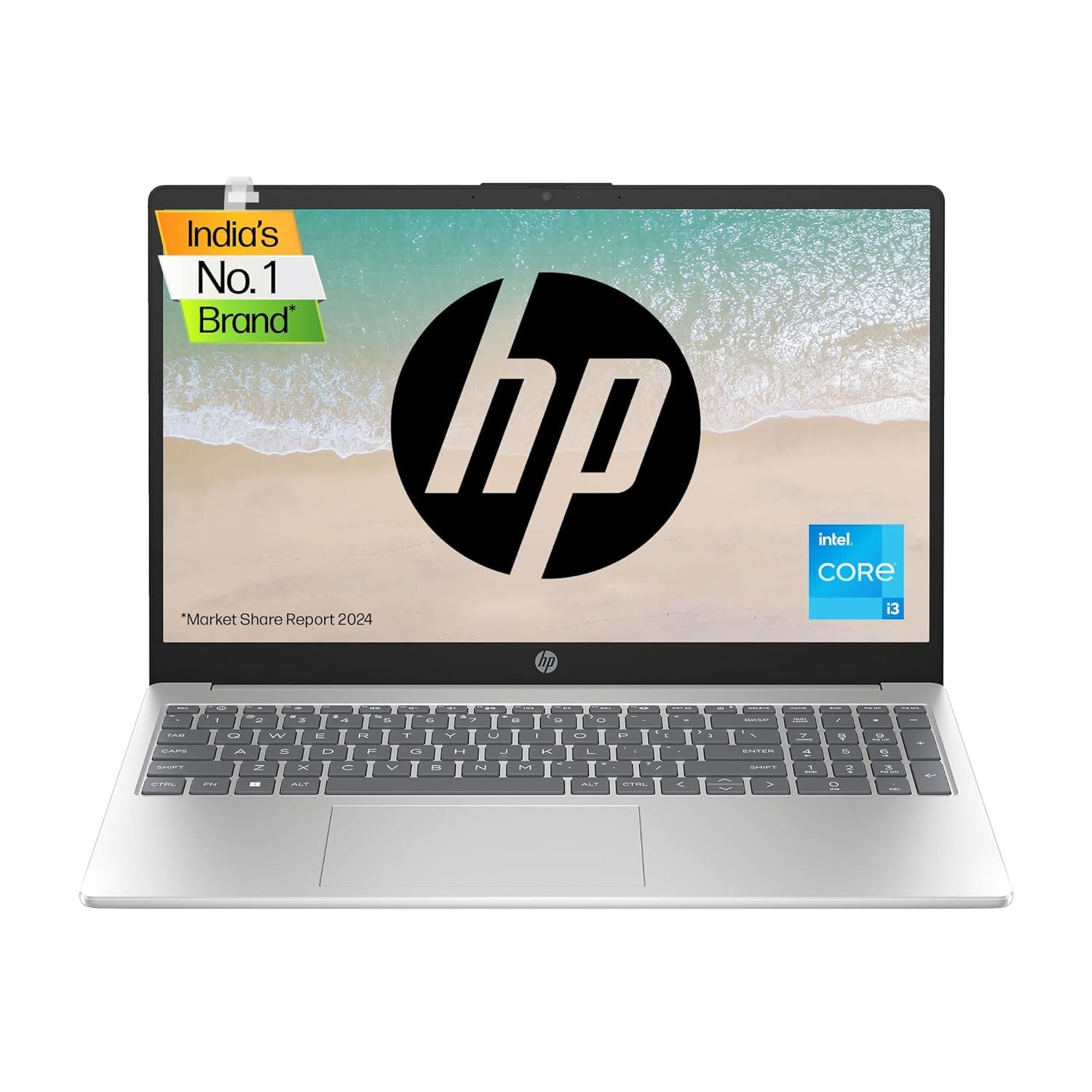 HP 15 Core i3 13th Gen 8GB RAM512GB SSDFHD156 396 cmWindows 11MS Office 21Silver159 kg fd0006TU Laptop