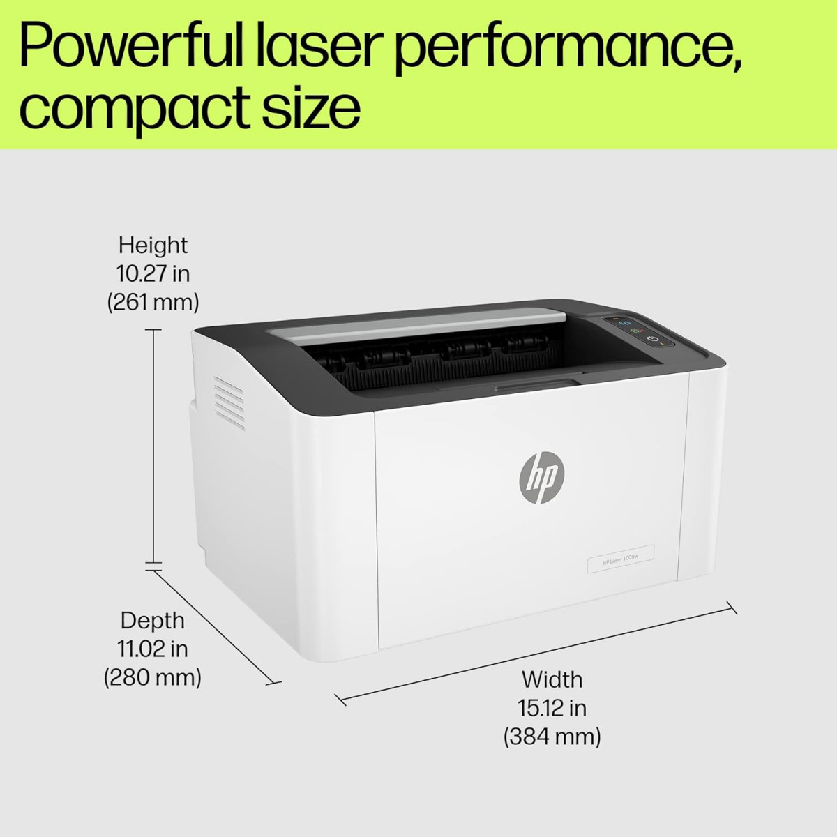 HP Laser 1008w Printer Wireless Single Function Print Hi-Speed USB 20 Up to 21 ppm 150-sheet Input Tray