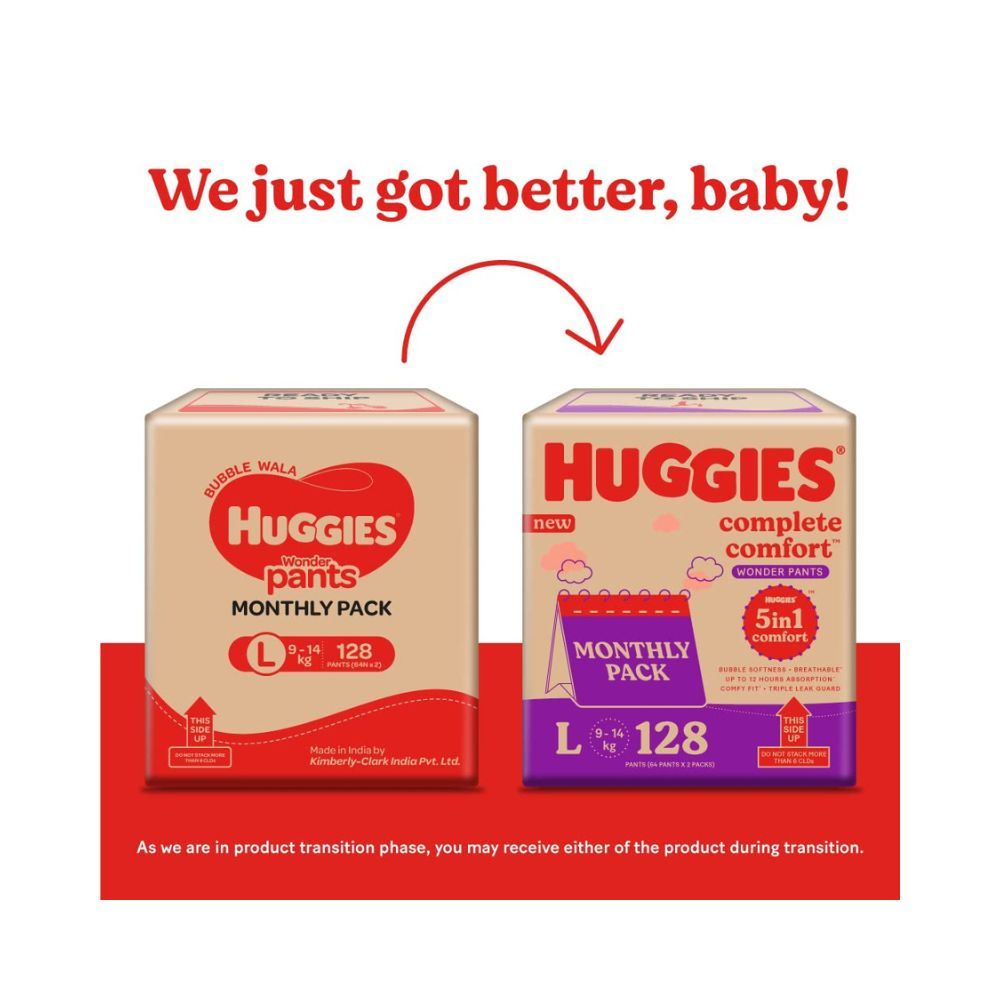 Huggies WONDER BABY PANTSSIZE LARGE 32 PCS PACK COMBO OF 2 PACKS  L   Buy 64 Huggies Pant Diapers for babies weighing  14 Kg  Flipkartcom
