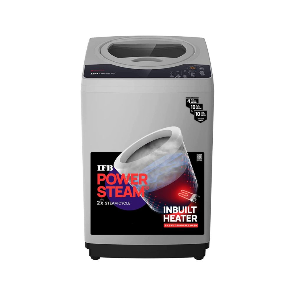 IFB 70 Kg 5 Star Top Load Washing Machine Aqua Conserve TL-REGS 70KG AQUA Medium Grey 2X Power Steam 4 Years Comprehensive Warranty
