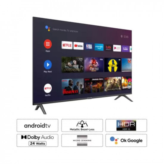 iFFALCON by TCL S53 101 cm 40 inch Full HD LED Smart Android TV with Bezel-Less design  24W Speaker iFF40S53Romiv