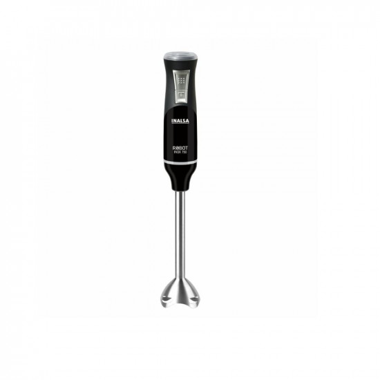 INALSA Hand Blender 750 Watt Powerful Super Silent 100 Copper Motor Anti-Splash Technology Variable Speed And Turbo Function Stainless Steel Blade  Detachable Stem Robot Inox 750S 750 Watt