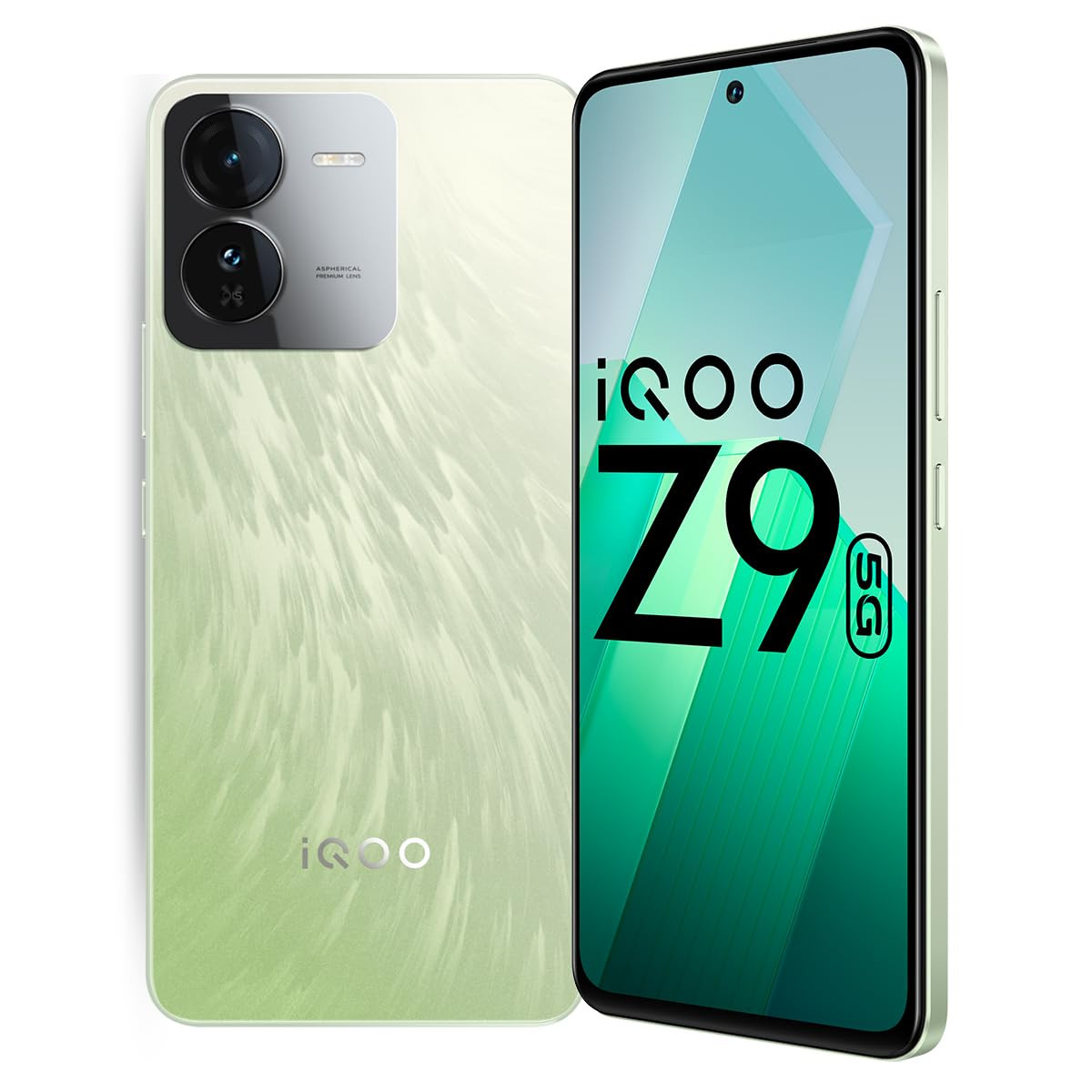 iQOO Z9 5G Brushed Green 8GB RAM 128GB Storage  Dimensity 7200 5G Processor  Sony IMX882 OIS Camera  120Hz AMOLED with 1800 nits Local Peak Brightness  44W Charger in The Box