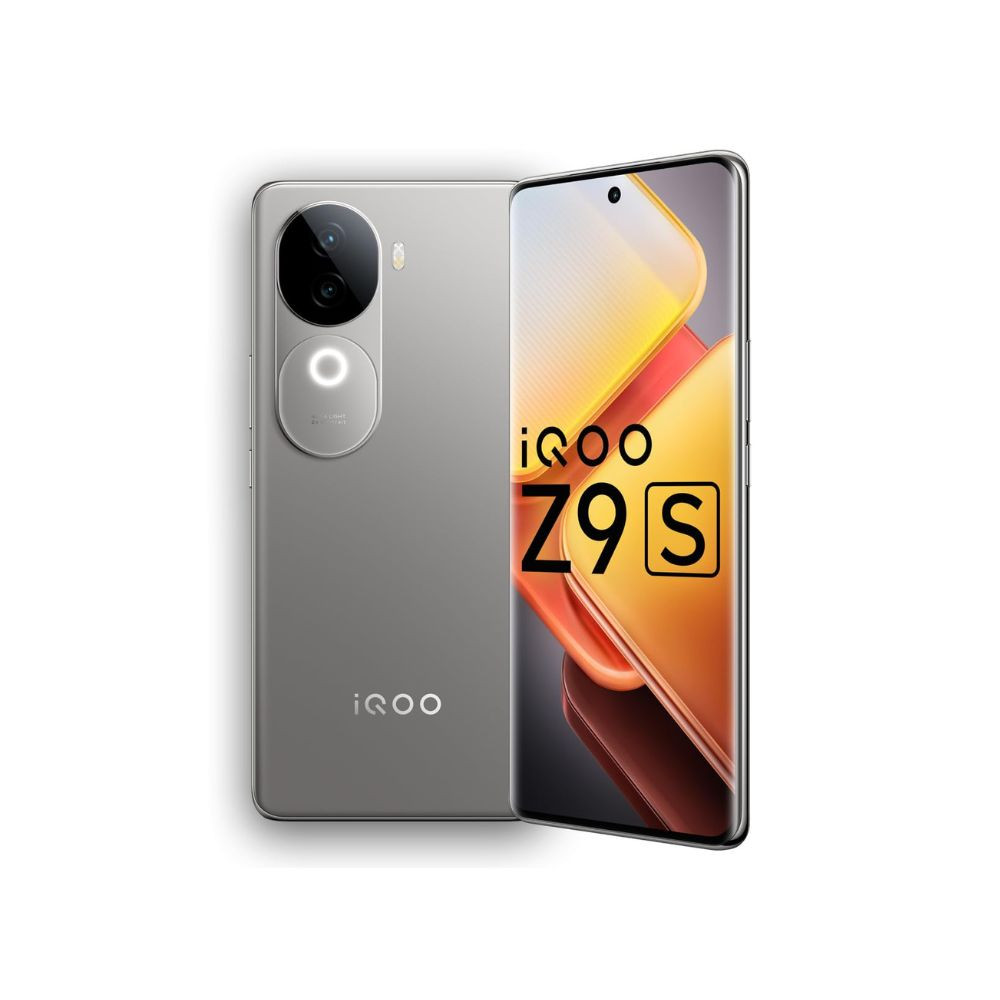 iQOO Z9s 5G Titanium Matte 12GB RAM 256GB Storage  120 Hz 3D Curved AMOLED Display  5500 mAh Ultra-Thin Battery  Dimesity 7300 5G Processor  Sony IMX882 OIS Camera with Aura Light