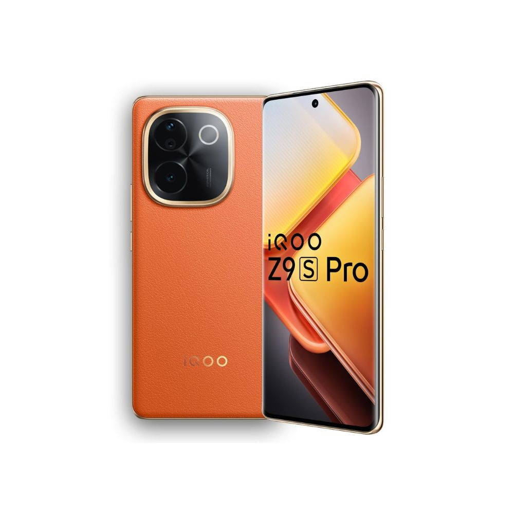 iQOO Z9s Pro 5G Flamboyant Orange 8GB RAM 128GB Storage  Snapdragon 7 Gen 3 Processor  120 Hz Curved AMOLED Display with 4500 nits Local Peak Brightness  5500 mAh Battery  AI Erase