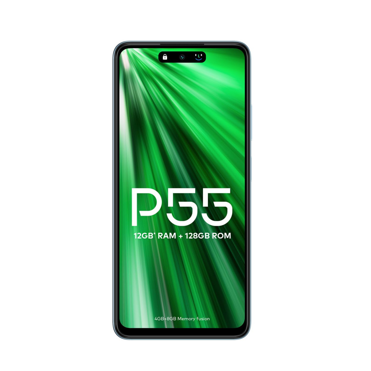 itel P55 4G  Upto 12GB RAM with Memory Fusion  128GB ROM 50MP AI Dual Rear Camera  8MP Front Camera 5000mAh Battery with 18W Charger  Dynamic BarUFS 22 Aurora Blue