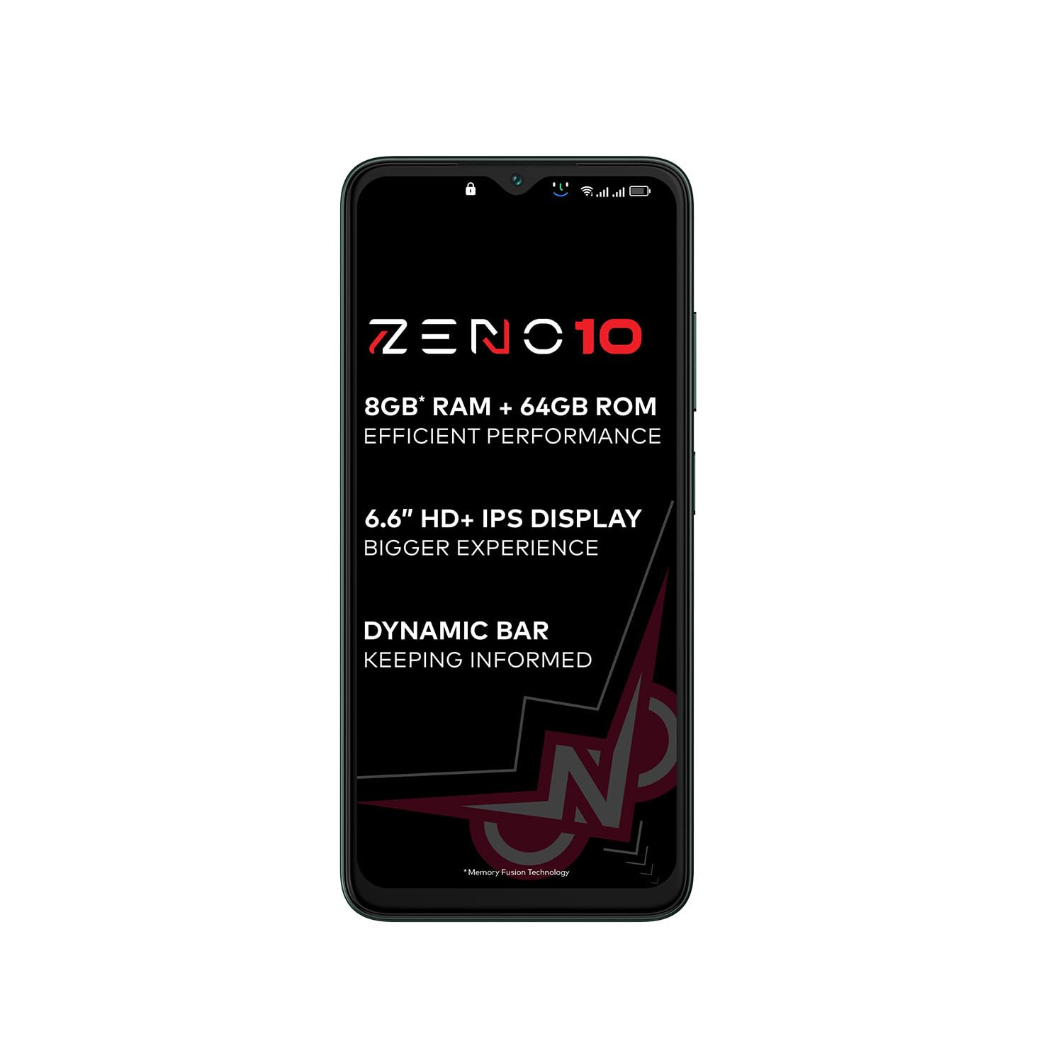 itel ZENO 1066 HD Display with Dynamic Bar 3GB RAM  64GB ROM Upto 8GB RAM with Memory FusionOctacore Processor8MP AI Dual Rear Cam5000 mAh Battery  Phantom Crystal