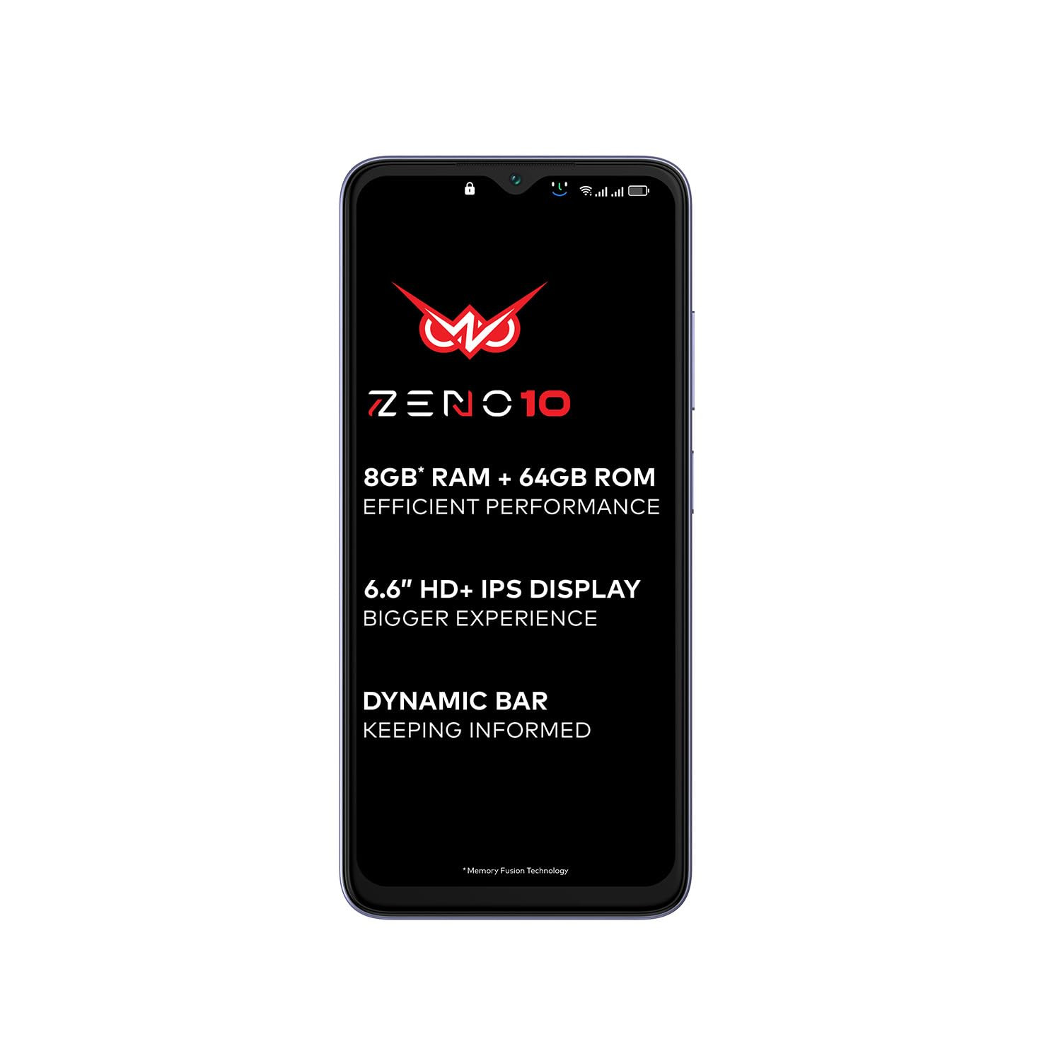 itel ZENO 1066 HD Display with Dynamic Bar 4GB RAM  64GB ROM Upto 12GB RAM with Memory FusionOctacore Processor8MP AI Dual Rear Cam5000 mAh Battery  Opal Purple