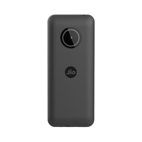 JioBharat J1 4G Keypad Phone with JioTV JioCinema JioSaavn JioPay UPI JioChat JioPhotos Powerful 2500mAh Battery LED Torch Digital Camera  Dark Grey  Locked for JioNetwork