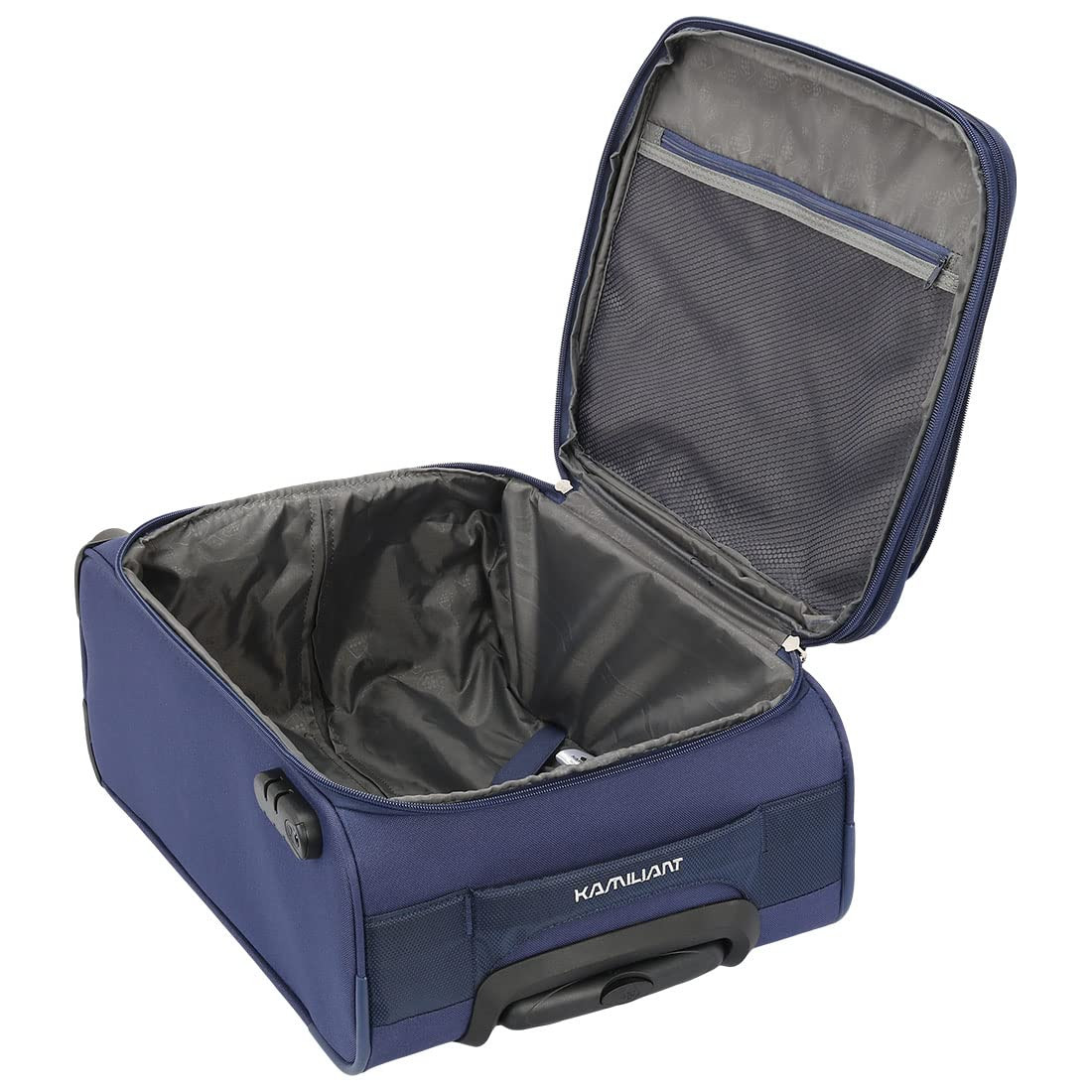 Kamiliant by American Tourister Kojo Polyester Soft Luggage Set of 3 Blue 56  68  78 Cm