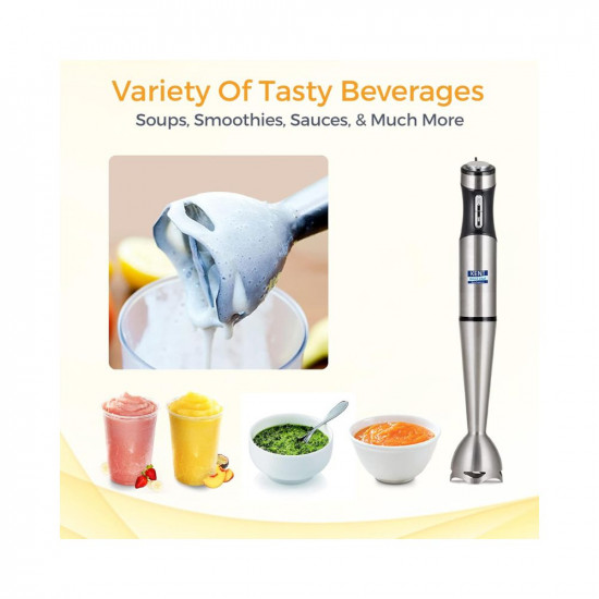 KENT 16044 Hand Blender Stainless Steel 400 W  Variable Speed Control  Easy to Clean and Store  Low Noise Operation