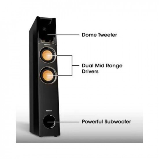 KRISHNA ZEBRONICS ZEB-OCTAVE with Dolby Audio 340 W Bluetooth Tower Speaker Black 20 Channel