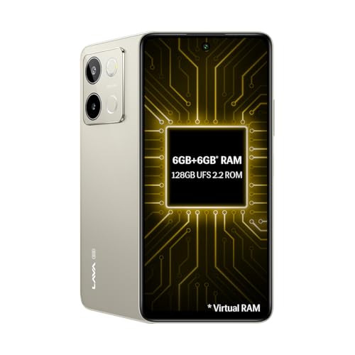 Lava Blaze 3 5G Glass Gold 6GB128GB  Segments Fastest 5G Smartphone  Dimensity 6300 Processor  90Hz Display  50MP2MP AI Camera with Vibe Light  5000 mAh  Special Discount on All Banks