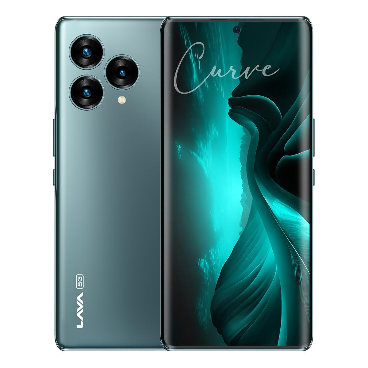 Lava Blaze Curve 5G Glass Viridian 8GB LPDDR5 RAM UFS 31 256GB Storage  120Hz Curved Amoled Display 26GHz Dimensity 7050 6nm Processor  64 MP Primary Sensor