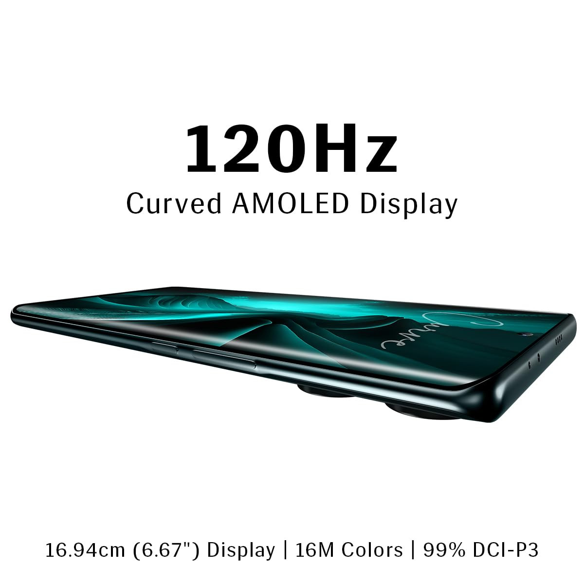 Lava Blaze Curve 5G Glass Viridian 8GB LPDDR5 RAM UFS 31 256GB Storage  120Hz Curved Amoled Display 26GHz Dimensity 7050 6nm Processor  64 MP Primary Sensor