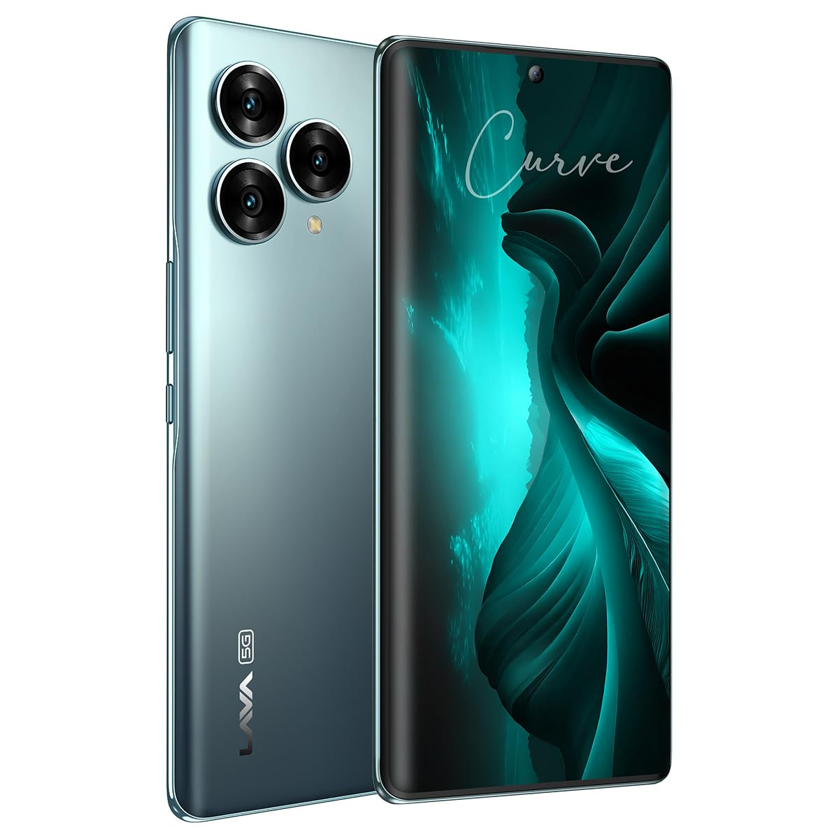 Lava Blaze Curve 5G Glass Viridian 8GB LPDDR5 RAM UFS 31 256GB Storage  120Hz Curved Amoled Display 26GHz Dimensity 7050 6nm Processor  64 MP Primary Sensor