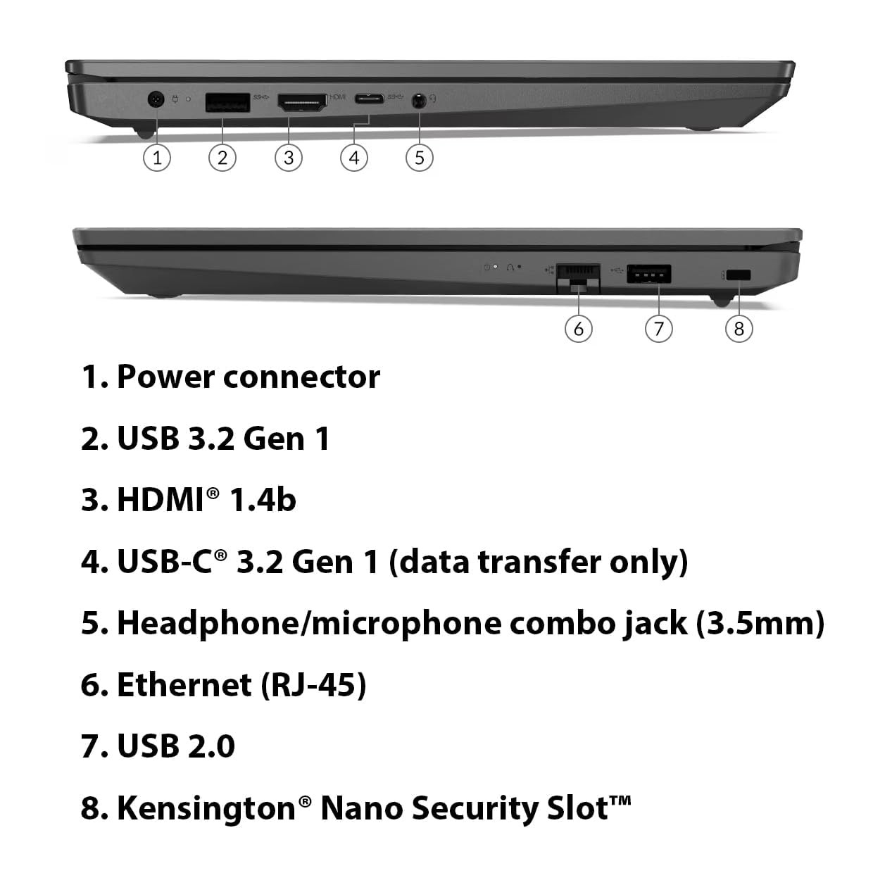 Lenovo V15 Intel Celeron N4500 156 3962 cm FHD 1920x1080 Antiglare 250 Nits Thin and Light Laptop 8GB RAM256GB SSDWindows 11 HomeBlack1Y Onsite17 kg 82QYA00MIN